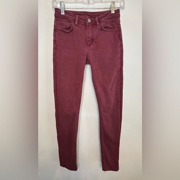 Acne Studios GUC red skinny jeans Size 26 - Picture 1 of 5